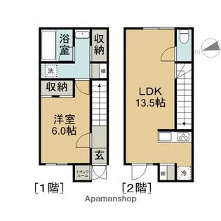 KOMIE5【D号室】の間取り