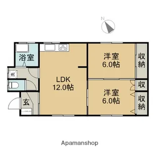 北海道滝川市二の坂町東1丁目【一戸建】の間取り