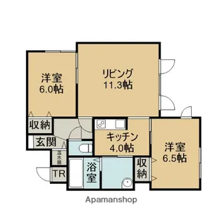 カーサ・クオーレ【2階】の間取り