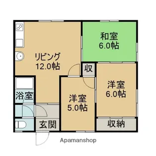 3DKの間取り画像