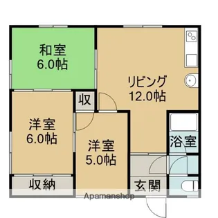 3DKの間取り画像