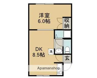 リトルキャッスル【1階】の間取り