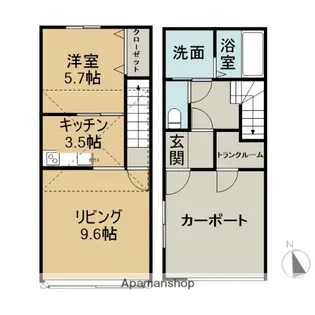 ルタンⅡ【106号室】の間取り