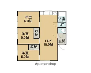 グランドマンション【2階号室】の間取り