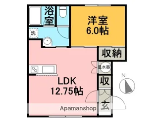 PIECE【204号室】の間取り