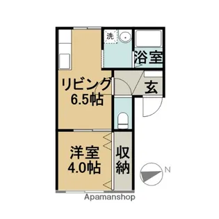 クリア砂川【105号室】の間取り