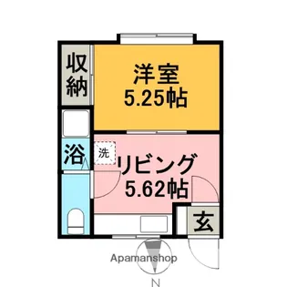 ベルツ【205号室】の間取り