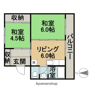 フォーシーズン滝川Ⅰ【4階】の間取り