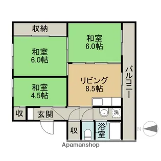 フォーシーズン滝川Ⅱ【505号室】の間取り