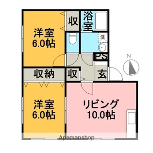 ハイツラベンダ−【205号室】の間取り