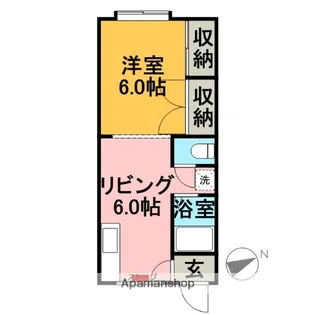 プリムローズ【1階】の間取り