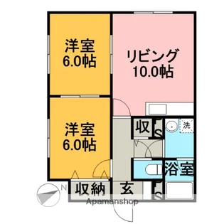 コ−ポ楓【1階】の間取り