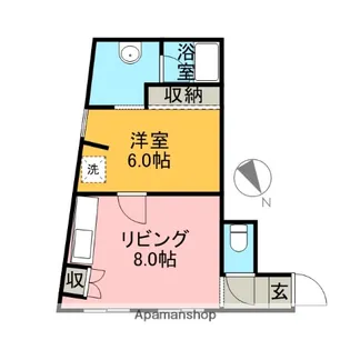 ルピアコート1【3階】の間取り