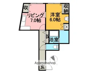 ルピアコート1【4階】の間取り