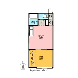 アルファ43【203号室号室】の間取り