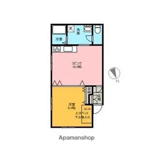 WESTハイツ【1階】の間取り
