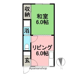 ハイツ山野【1階】の間取り