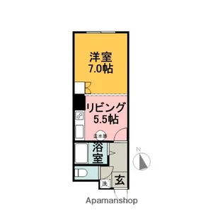 オリンピア滝川【1階】の間取り