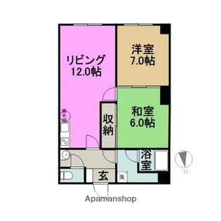 オリンピア滝川【306号室号室】の間取り