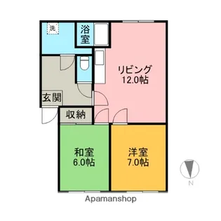 東栄コーポ【3号室号室】の間取り