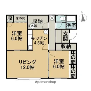 セリパシ雷門【1号室】の間取り