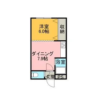 メゾンエスポアール【00110号室】の間取り