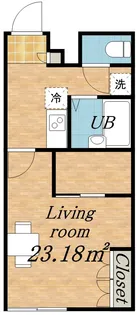 レオパレスメディオススキノ【201号室】の間取り