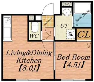 フォーレスト円山北【403号室】の間取り