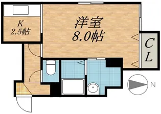 ファクター愛Ⅱ【0203号室】の間取り