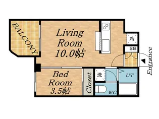 ポートレイト【4階】の間取り