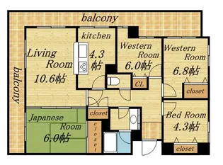 サムティレジデンス南8条【1101号室】の間取り