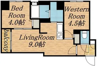 クラッセ知事公館前【00701号室】の間取り