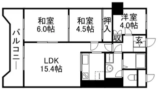 シティマンション五十嵐【5階】の間取り
