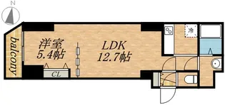 札幌中央レジデンス【3階】の間取り