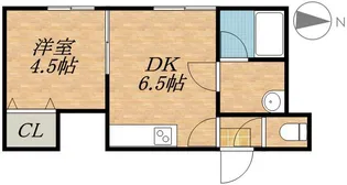 カーサ石山通【202号室】の間取り