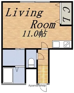 ルピナス7・8【102号室】の間取り