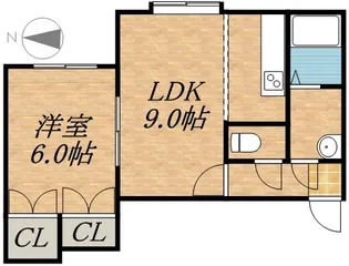 シェーンブルン南18条【1階】の間取り