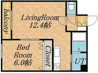 ドエル南円山【8階】の間取り