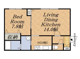 ノイ・ズイッヒ【3階】の間取り