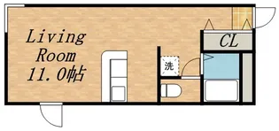 エクセレントハウス中島公園165【3階】の間取り