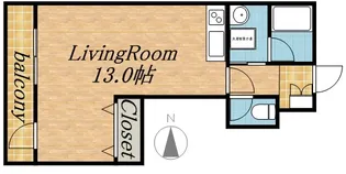 ジュモードゥ【1階】の間取り