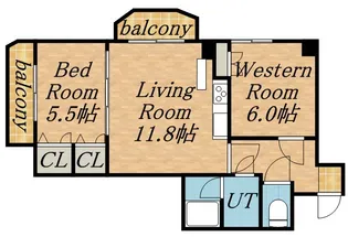 ウイング円山北町【00903号室】の間取り