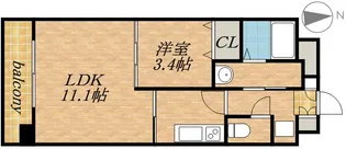 イリオス中島公園【10階】の間取り