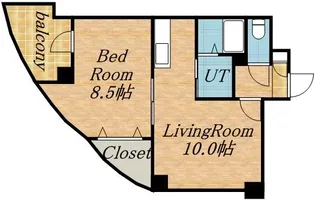 パークヒルズU・D・A【5階】の間取り