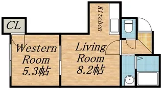 ベルメゾン【106号室】の間取り