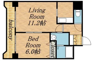 ティアラFCサイド【2階】の間取り