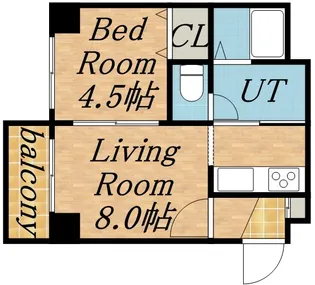 ALLURE MARUYAMA【6階】の間取り