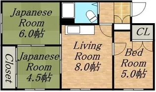 コーポ有岡【203号室】の間取り