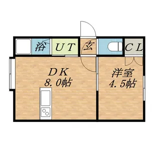JPコート光星【102号室】の間取り