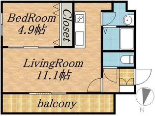 CASA RAVIN(カサラビン)【3階】の間取り